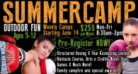 San Diego boxing and kickboxing Summer camp for girls and boys.